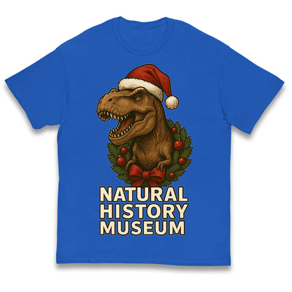 Natural History Museum Christmas Kids T Shirt