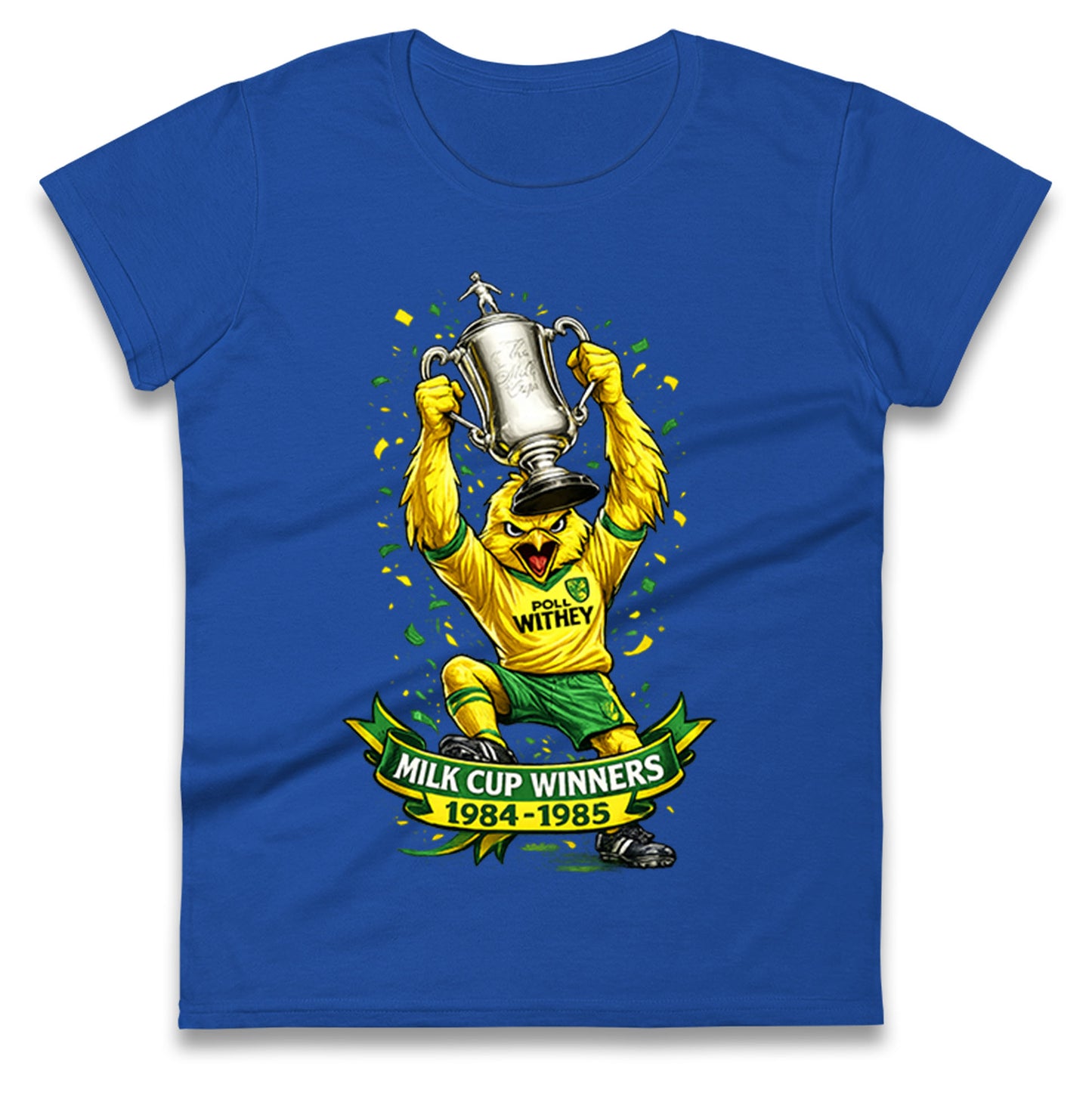 Norwich City Milk Cup Winners Ladies T Shirt