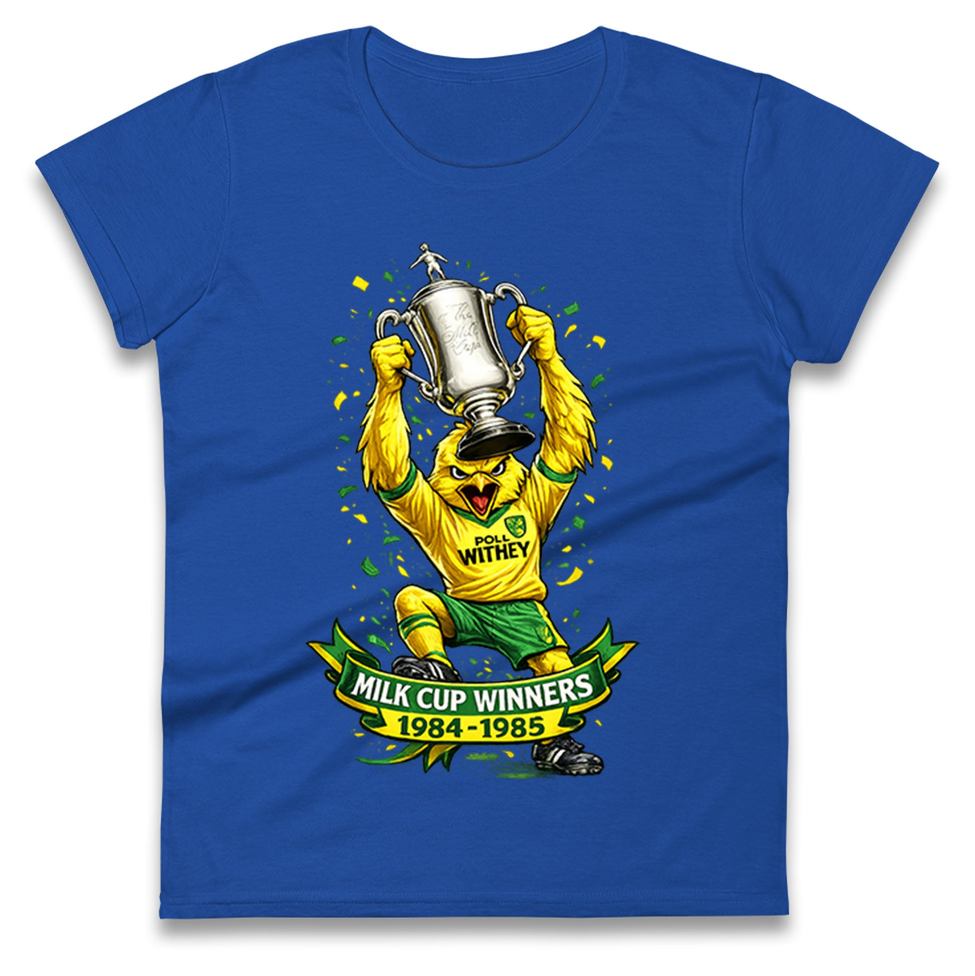 Norwich City Milk Cup Winners Ladies T Shirt