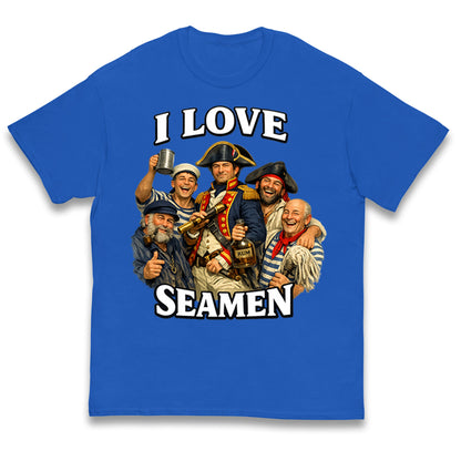 I Love Seamen Funny Cringe Meme Offensive  Kids T Shirt