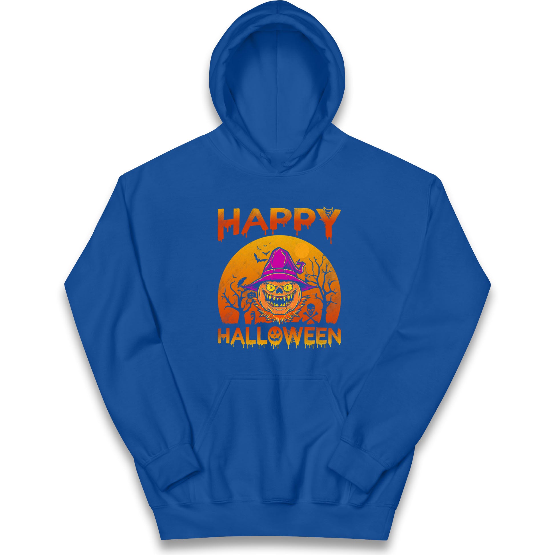 Happy Halloween Pumpkin Witch Hoodie
