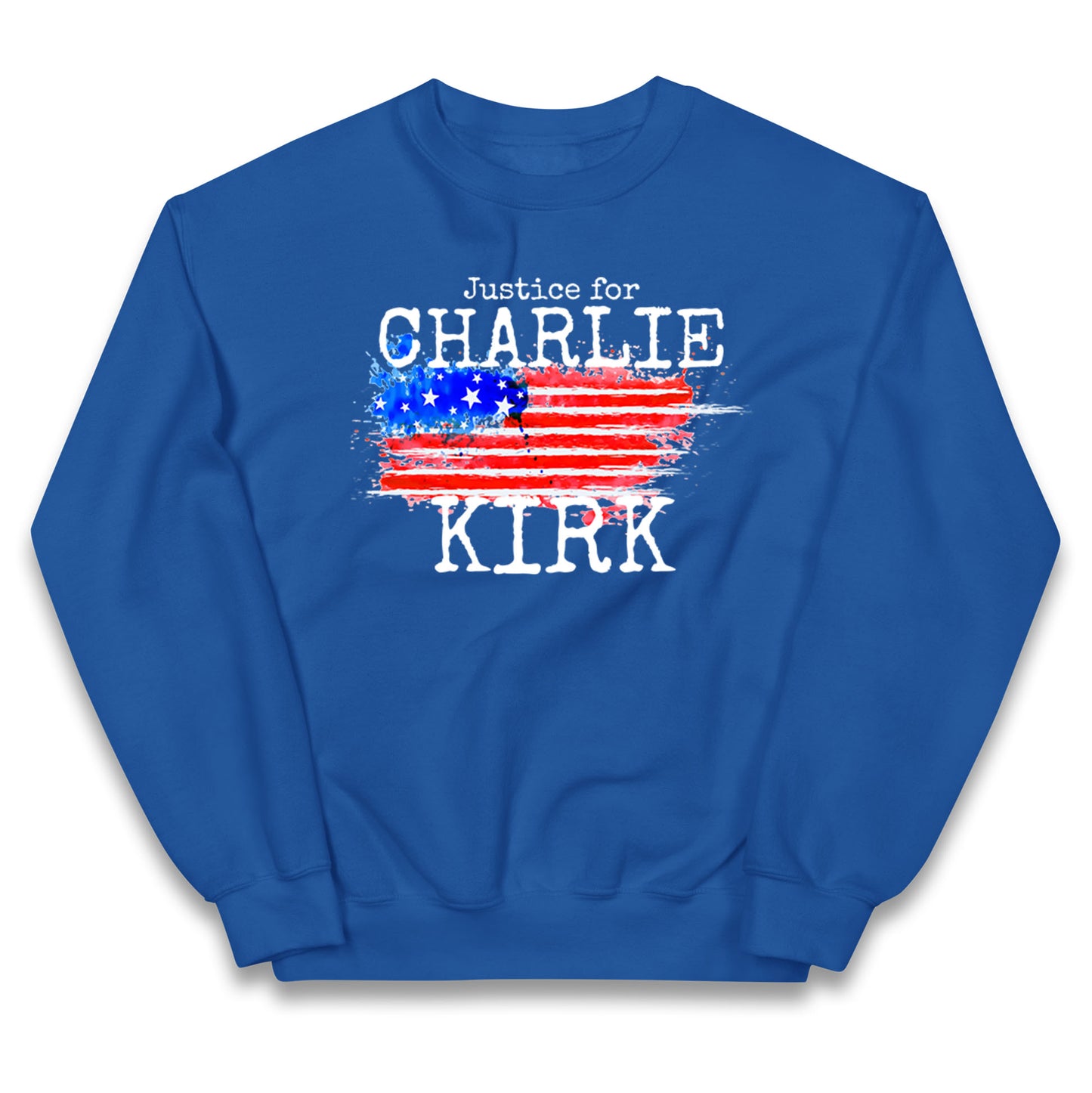 Justice For Charlie Kirk Kids Jumper