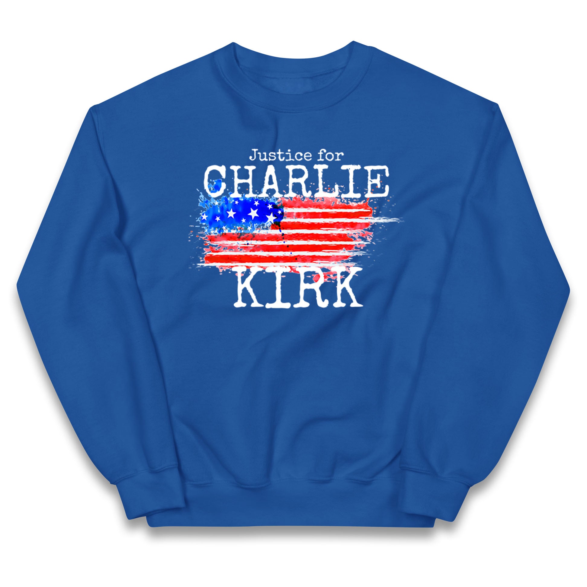 Justice For Charlie Kirk Kids Jumper