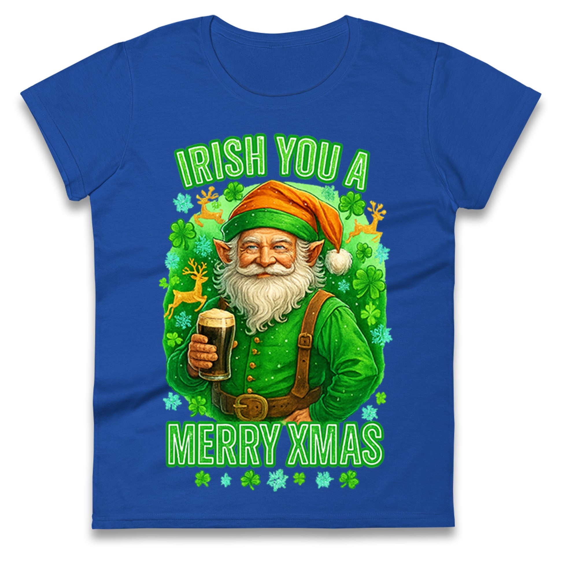Irish Christmas Ladies T Shirt
