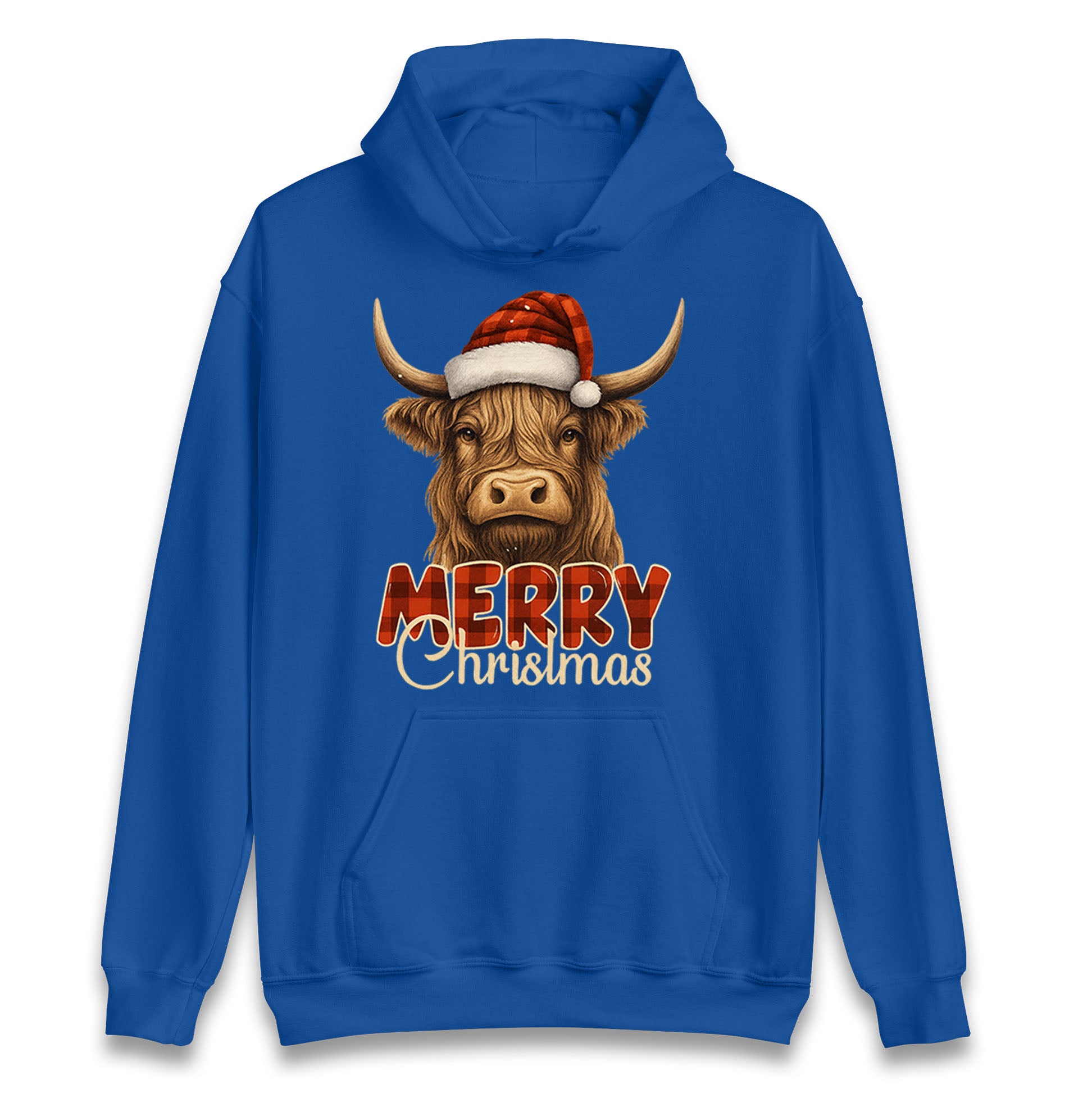 Highland Cow Christmas Hoodie