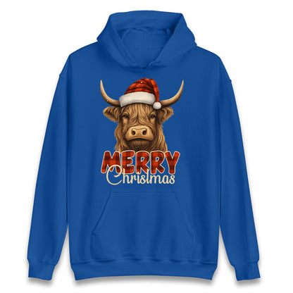 Highland Cow Christmas Hoodie