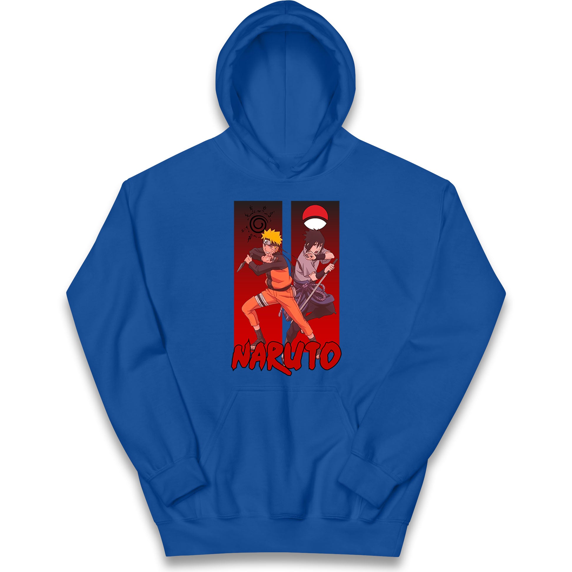 naruto eight trigrams sealing and sasuke uchiha crest hoodie