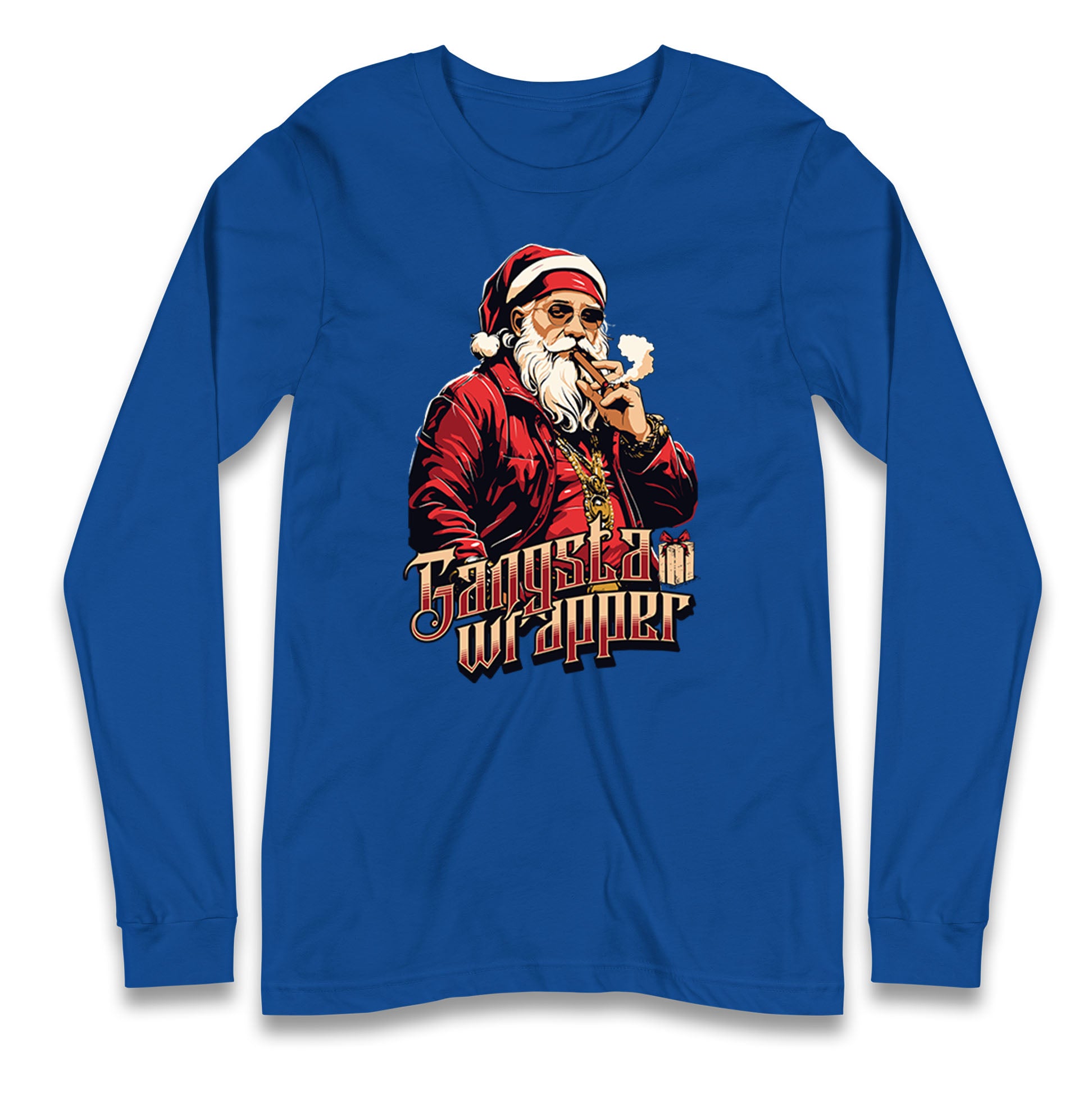 Santa Claus Gangster Longsleeve T Shirt