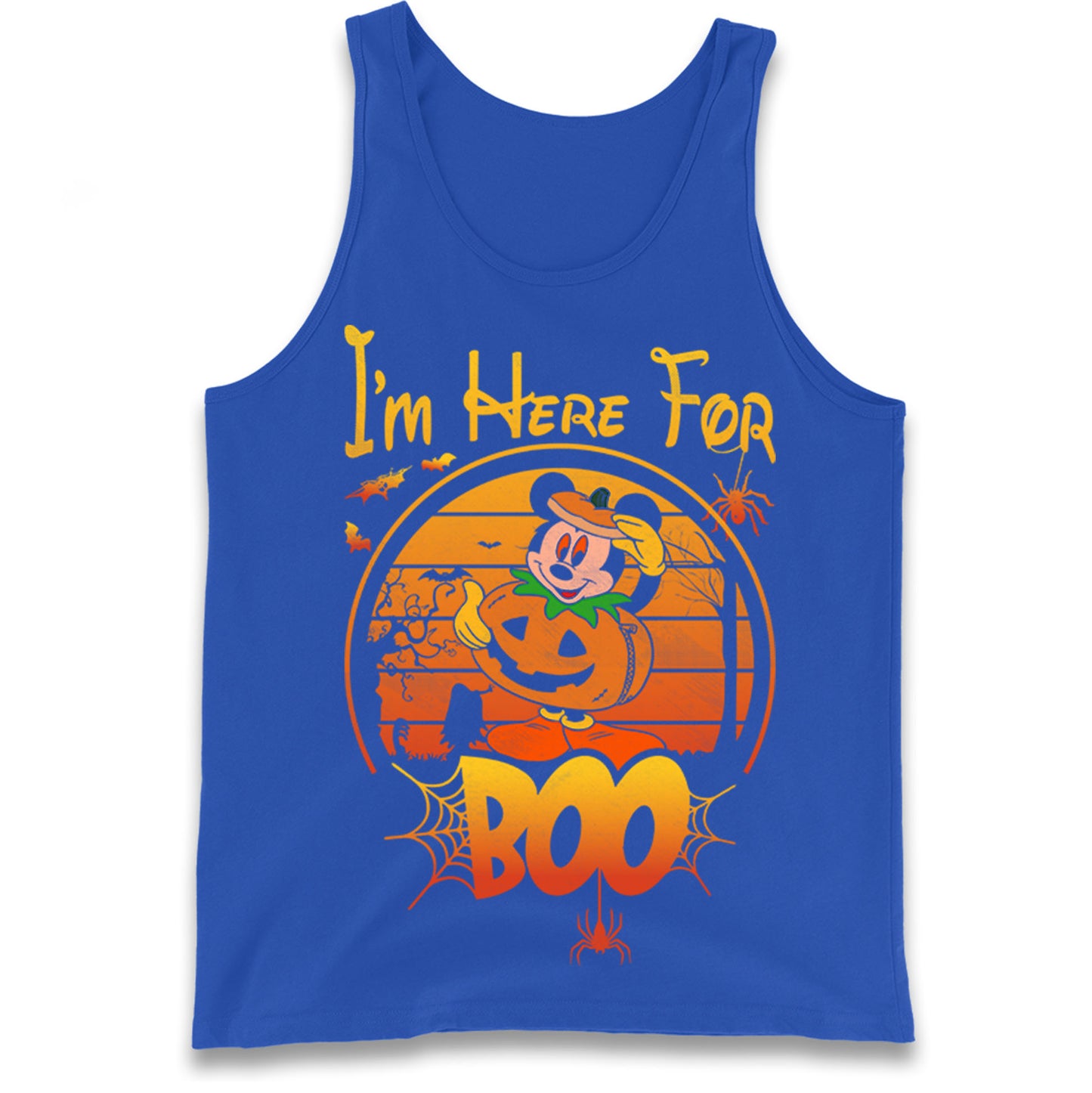 Mickey Mouse Im Here For Boo Tank Top
