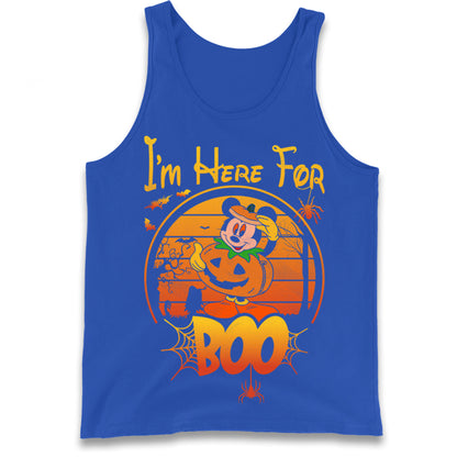 Mickey Mouse Im Here For Boo Tank Top
