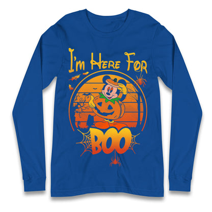Mickey Mouse Im Here For Boo Halloween T Shirt
