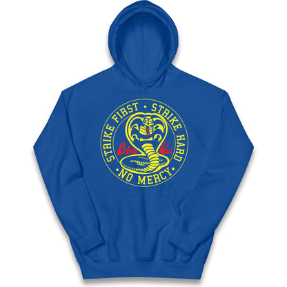 Cobra Kai Strike First Strike Hard Kids Hoodie