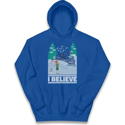 I Beleive Polar Express Christmas Kids Hoodie