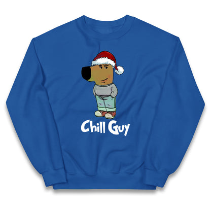 chill guy christmas jumper