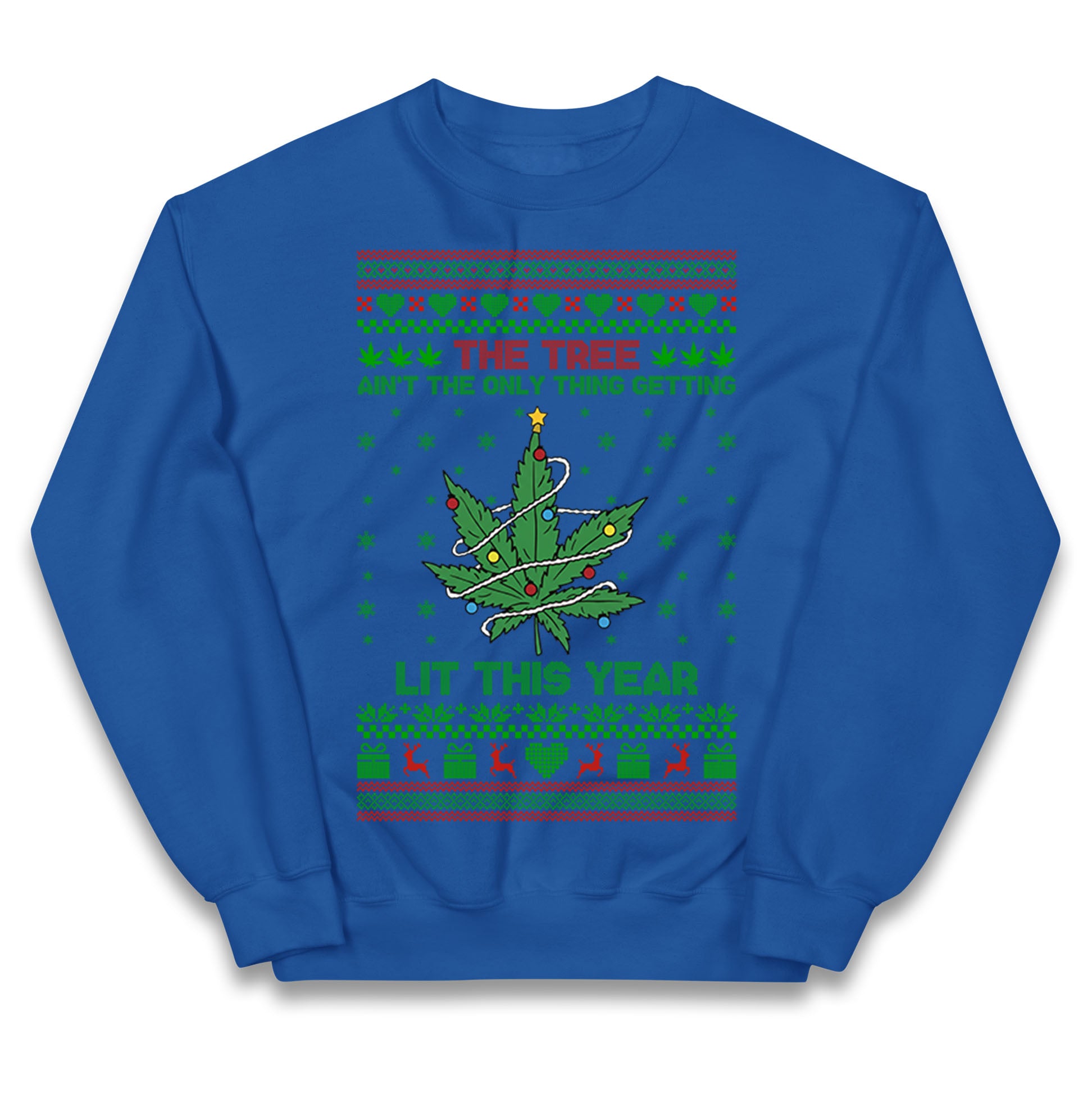 Cannabis Christmas Kids Jumper