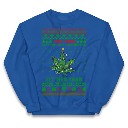 Cannabis Christmas Kids Jumper