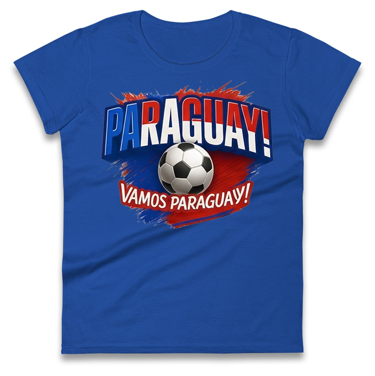 Paraguay Retro World Cup Ladies T Shirt 