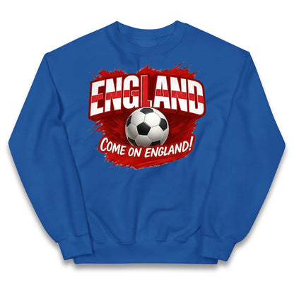 England Retro World Cup Kids Jumper