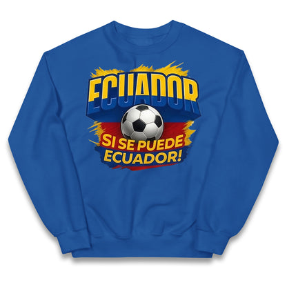 Ecuador Retro World Cup Kids Jumper
