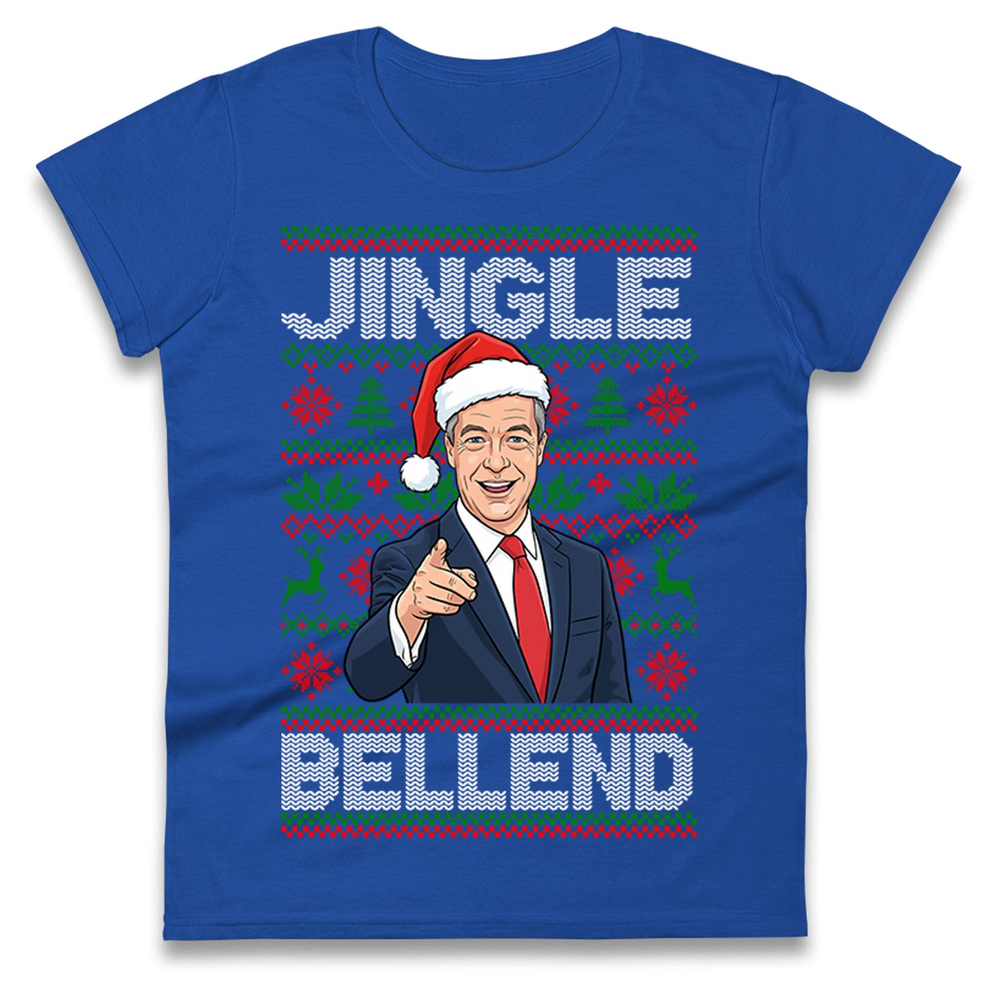 Nigel Farage Christmas Ladies T Shirt