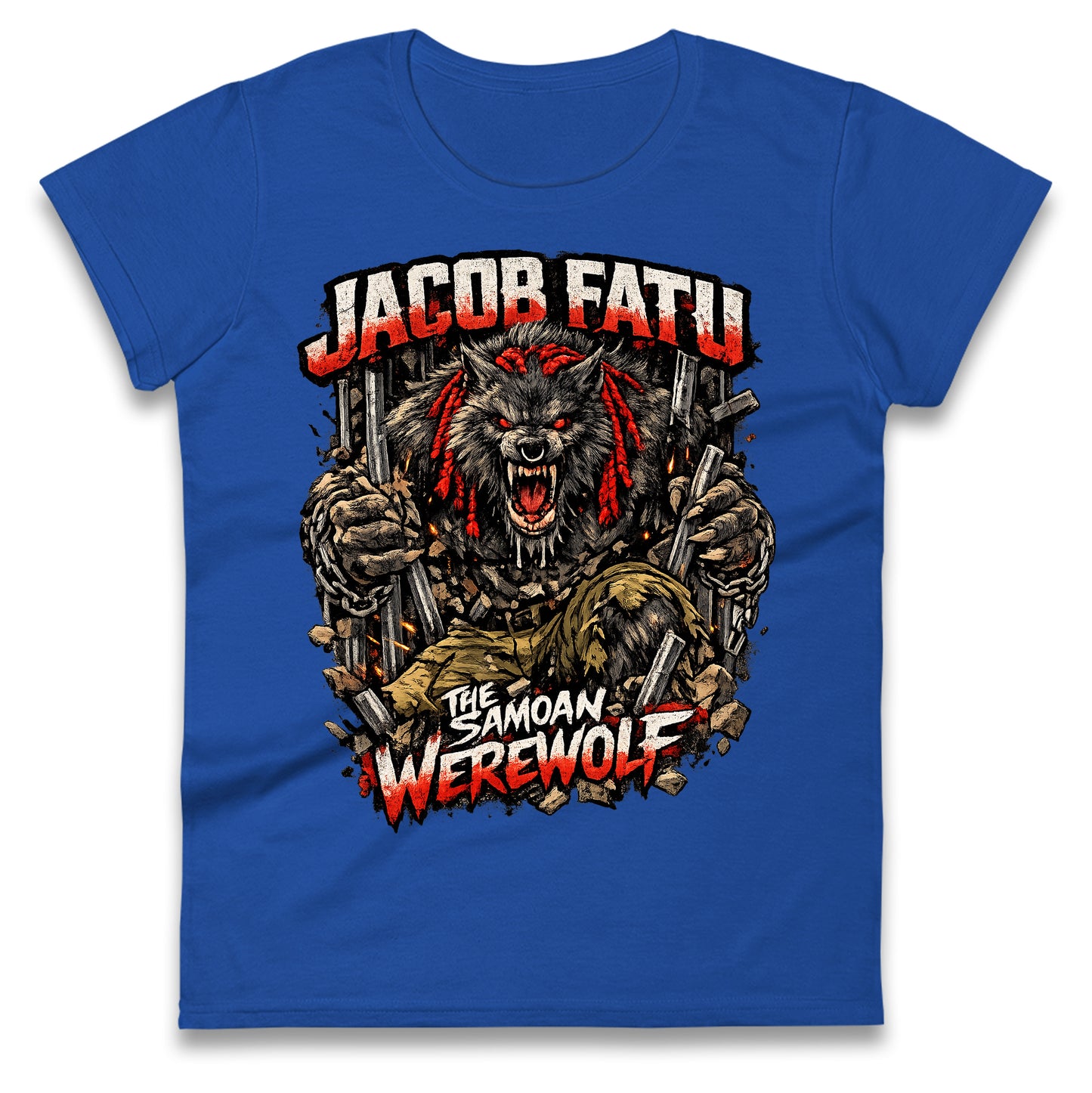 Jacob Fatu The Samoan Werewolf Ladies Shirt