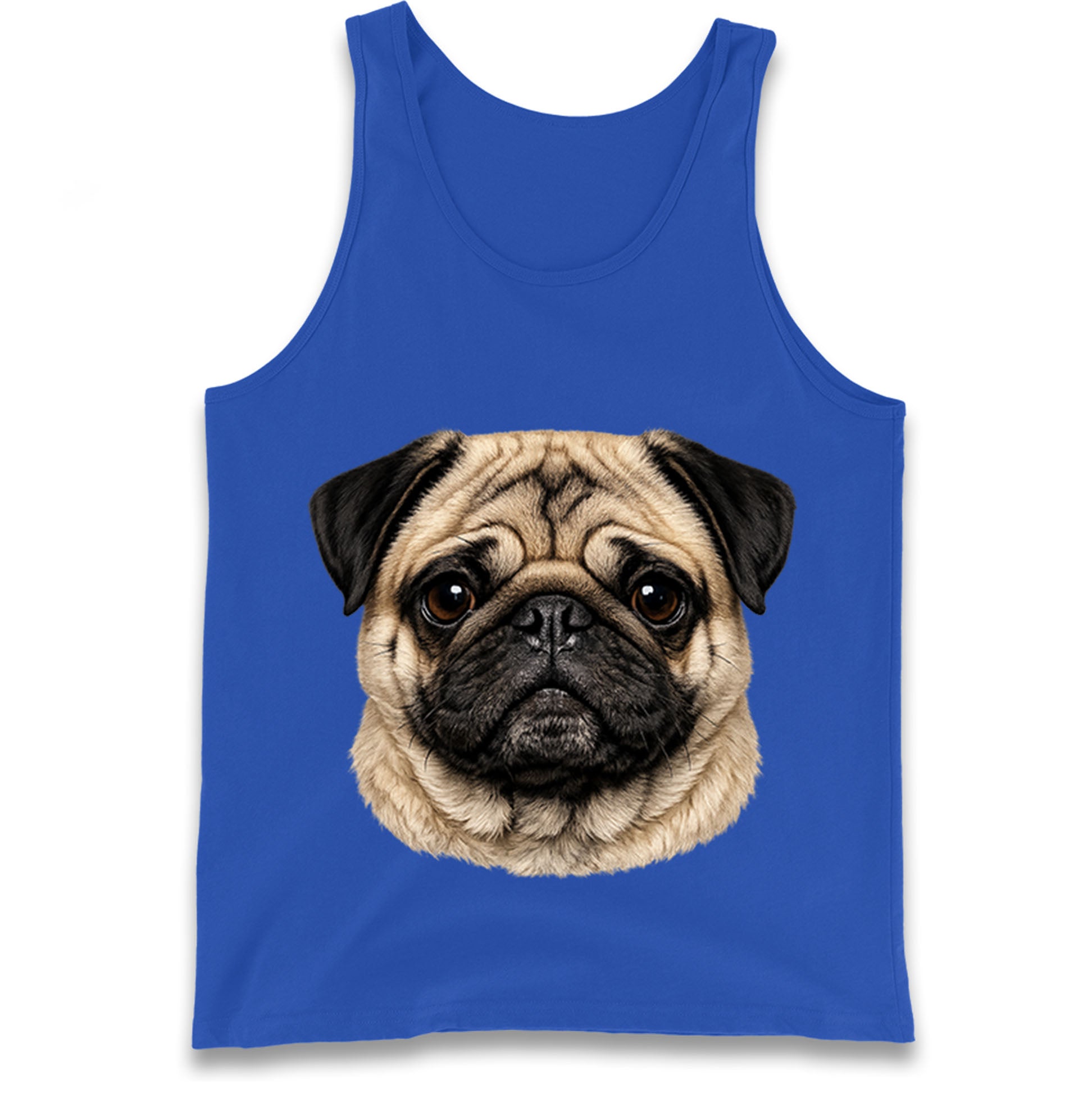 Pug Dog Face Tank Top