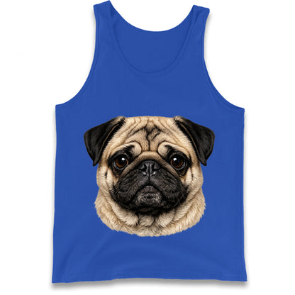 Pug Dog Face Tank Top