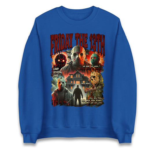 Jason voorhees Friday The 13th horror Halloween Bootleg Unisex Sweatshirt