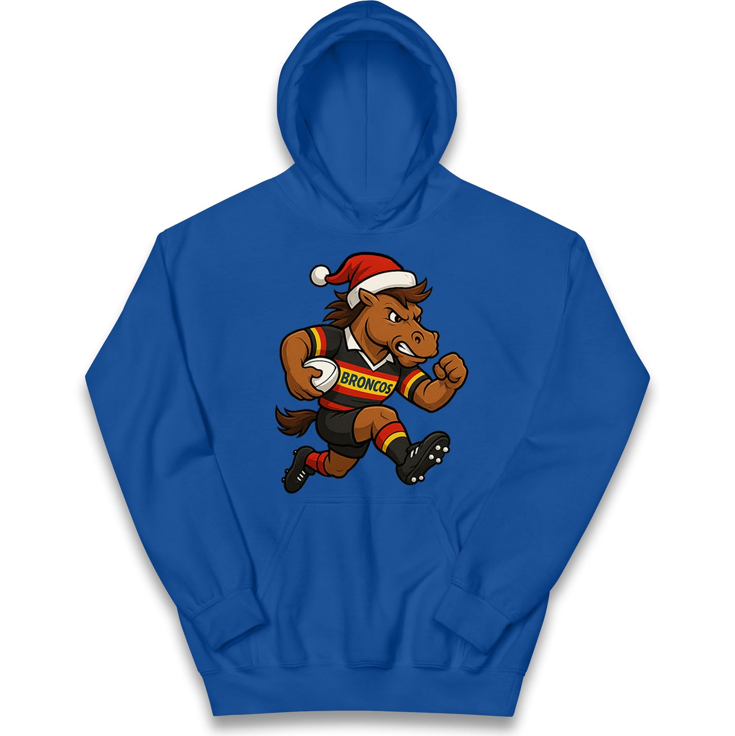 Retro London Broncos Christmas Kids Hoodie
