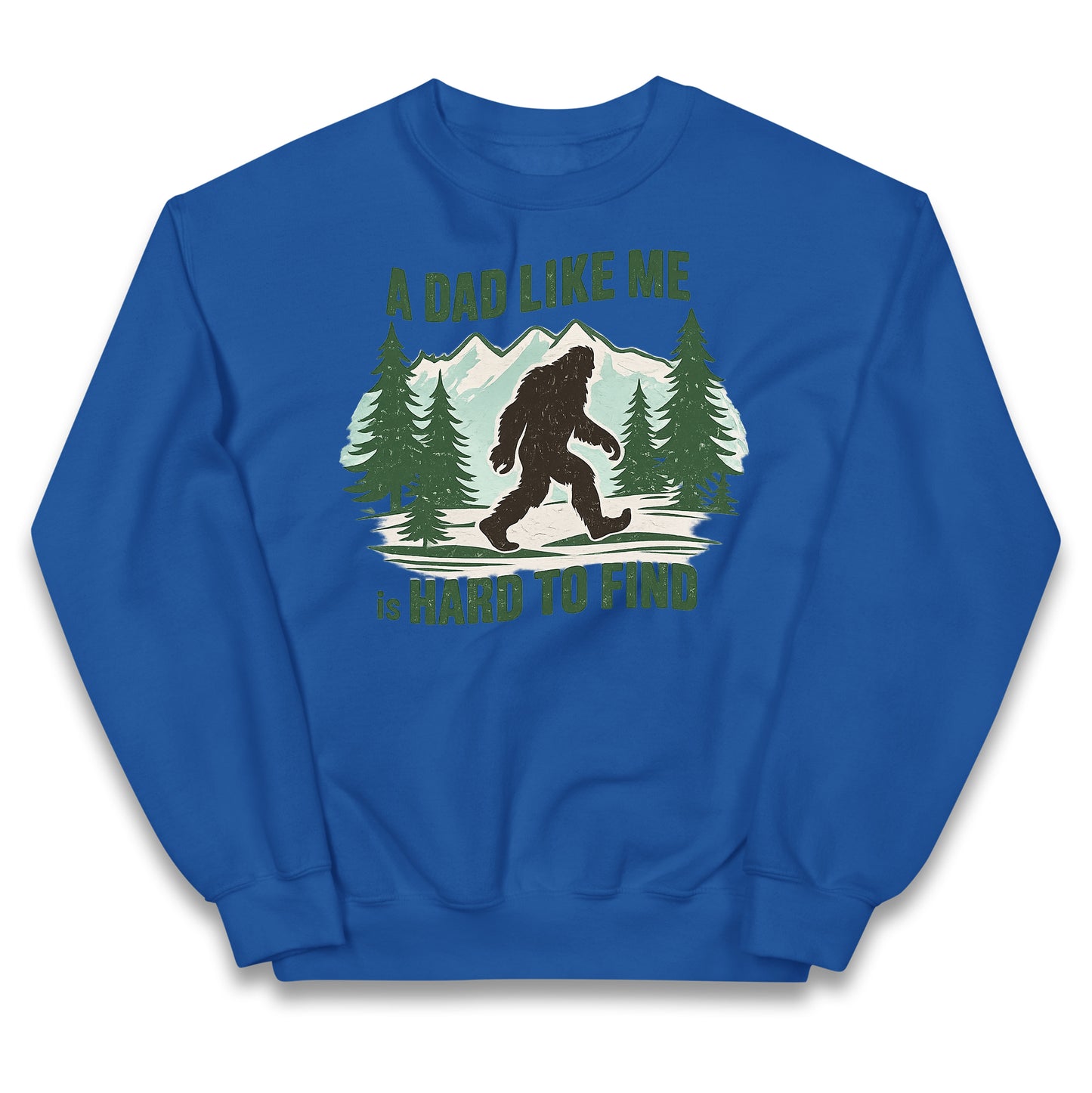 Retro Funny Bigfoot Dad Kids Jumper 