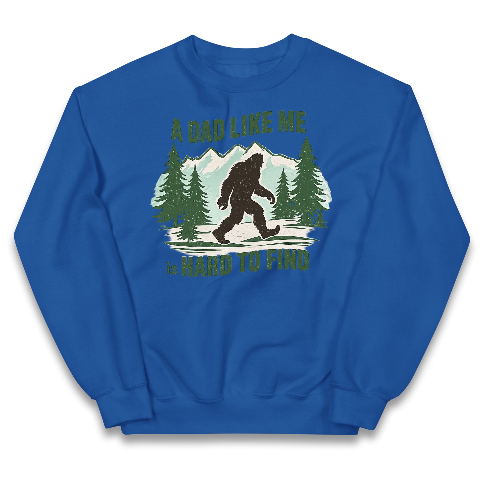 Retro Funny Bigfoot Dad Kids Jumper 