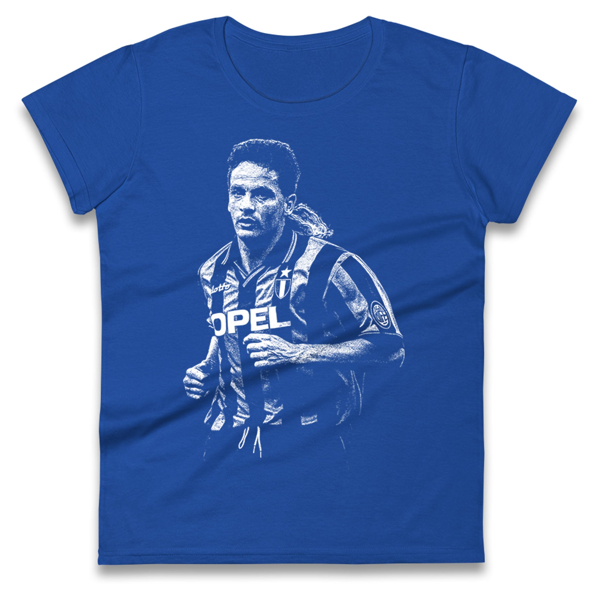 Roberto Baggio Italy Ladies T Shirt