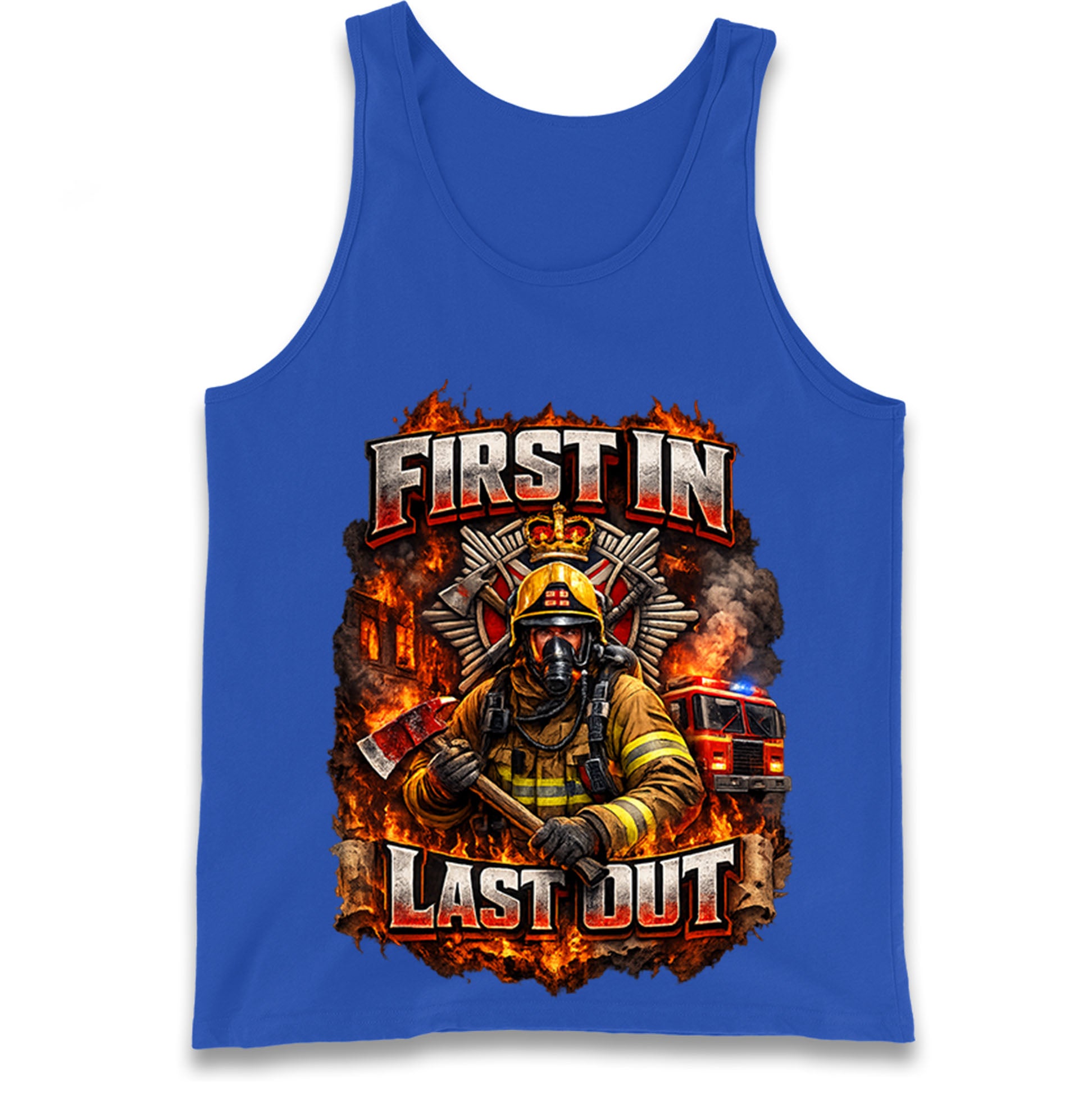 Firefighter First in Last Out Tank Top