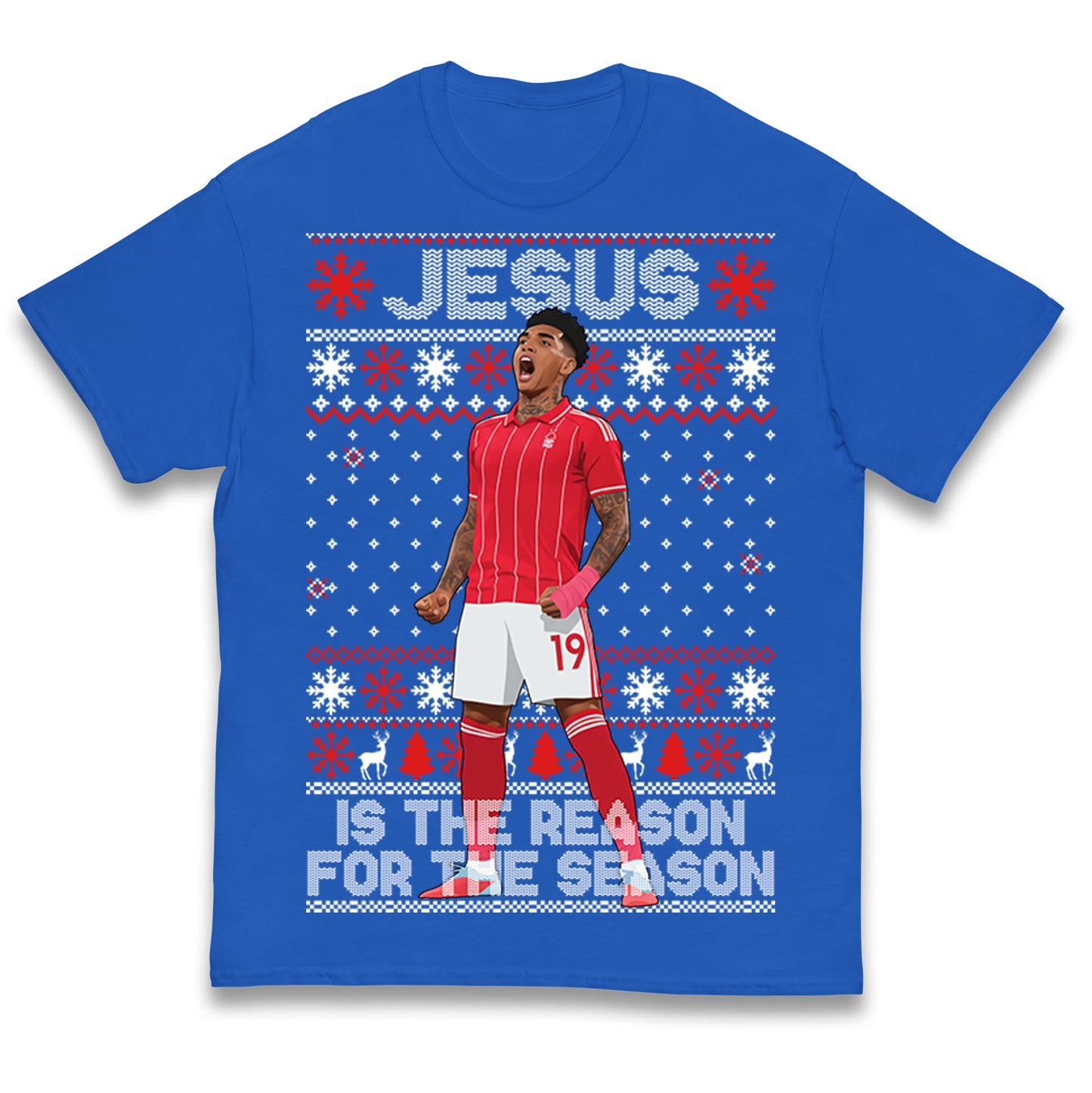 Nottm Forest FC Christmas Kids T Shirt