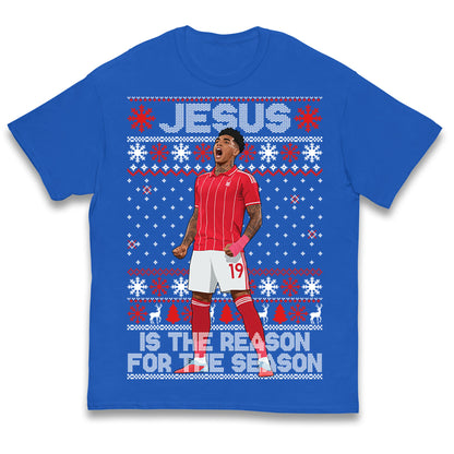 Nottm Forest FC Christmas Kids T Shirt