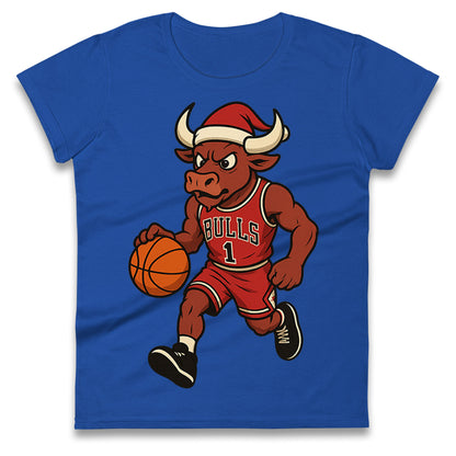 Chicago Bulls Christmas Ladies T Shirt