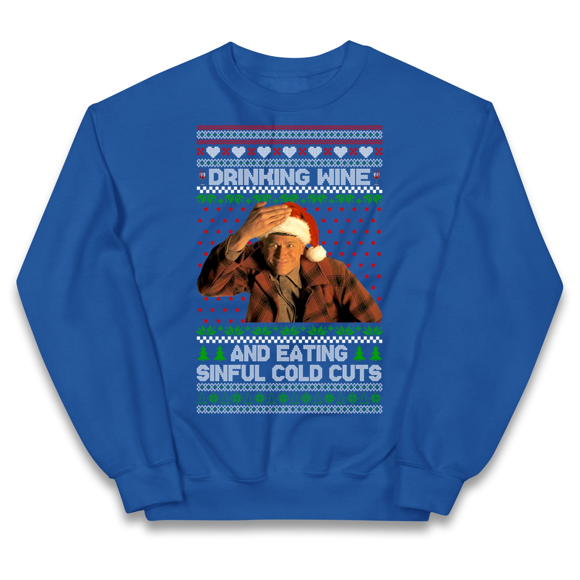 Ed Gein Wine Christmas Kids Jumper