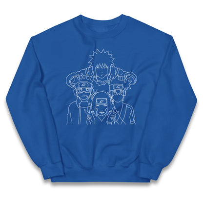Naruto Shippuden jumper Minato Namikaze Kakashi Hatake Obito Uchiha Rin Nohara Top