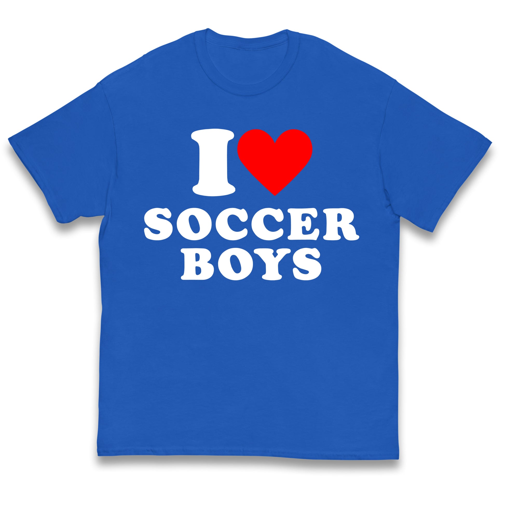 I Love Soccer Boys Kids T Shirt