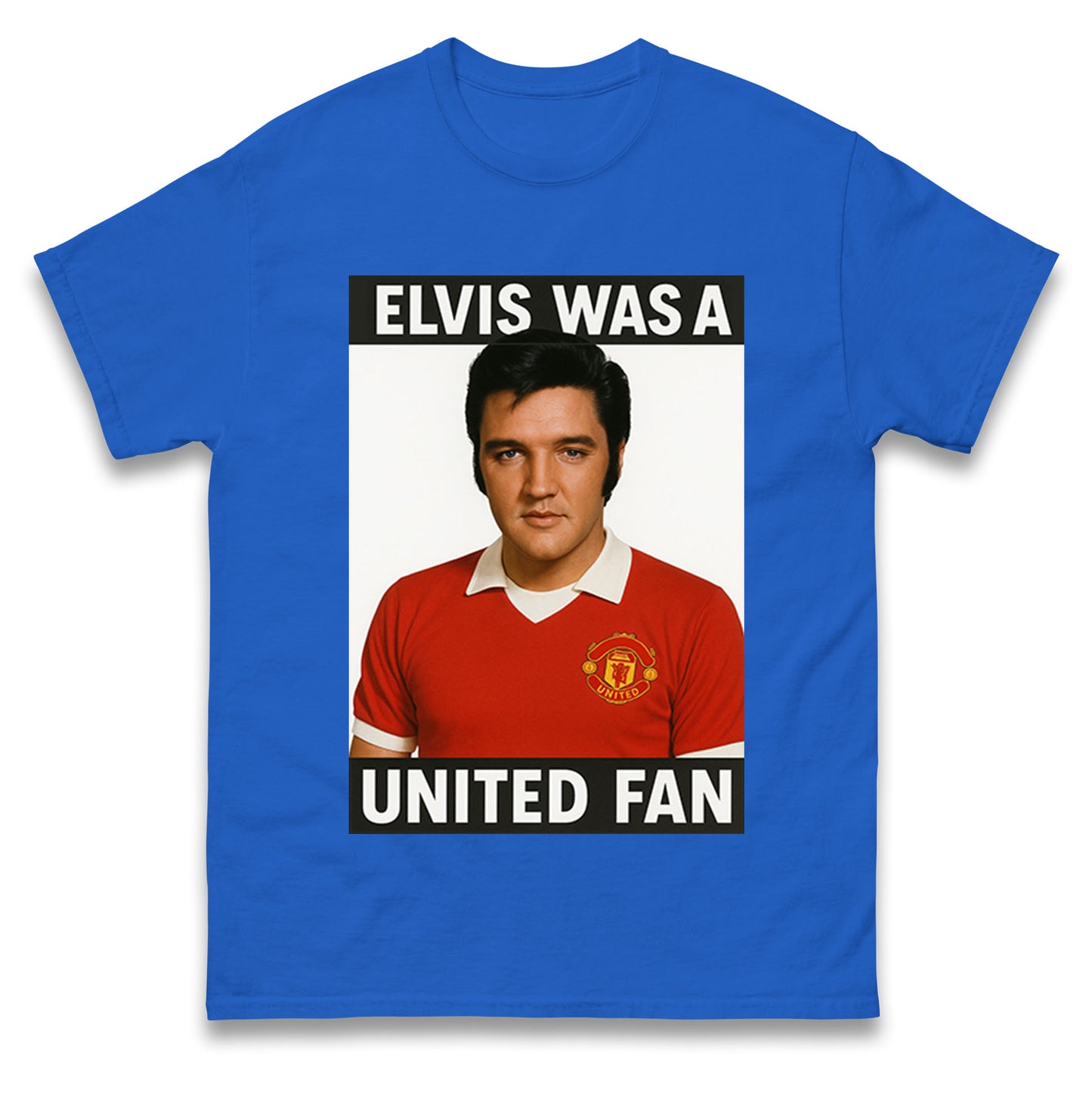 Elvis Presley Mnchester United T Shirt