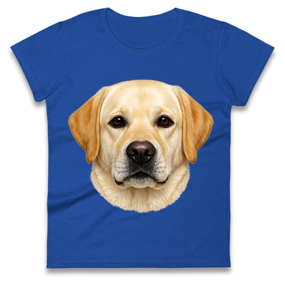 Labrador Dog Face Ladies T Shirt