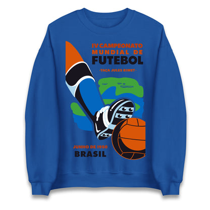 Brasil 1950 Retro World Cup Jumper