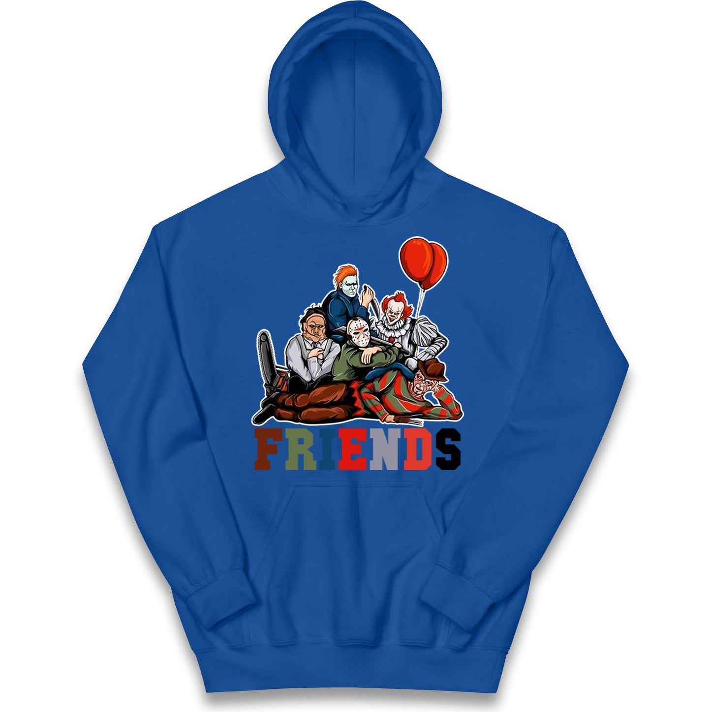 Horror Vintage Characters Friends Halloween Hoodie
