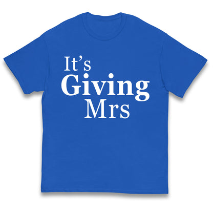 It’s Giving Mrs Kids T Shirt 