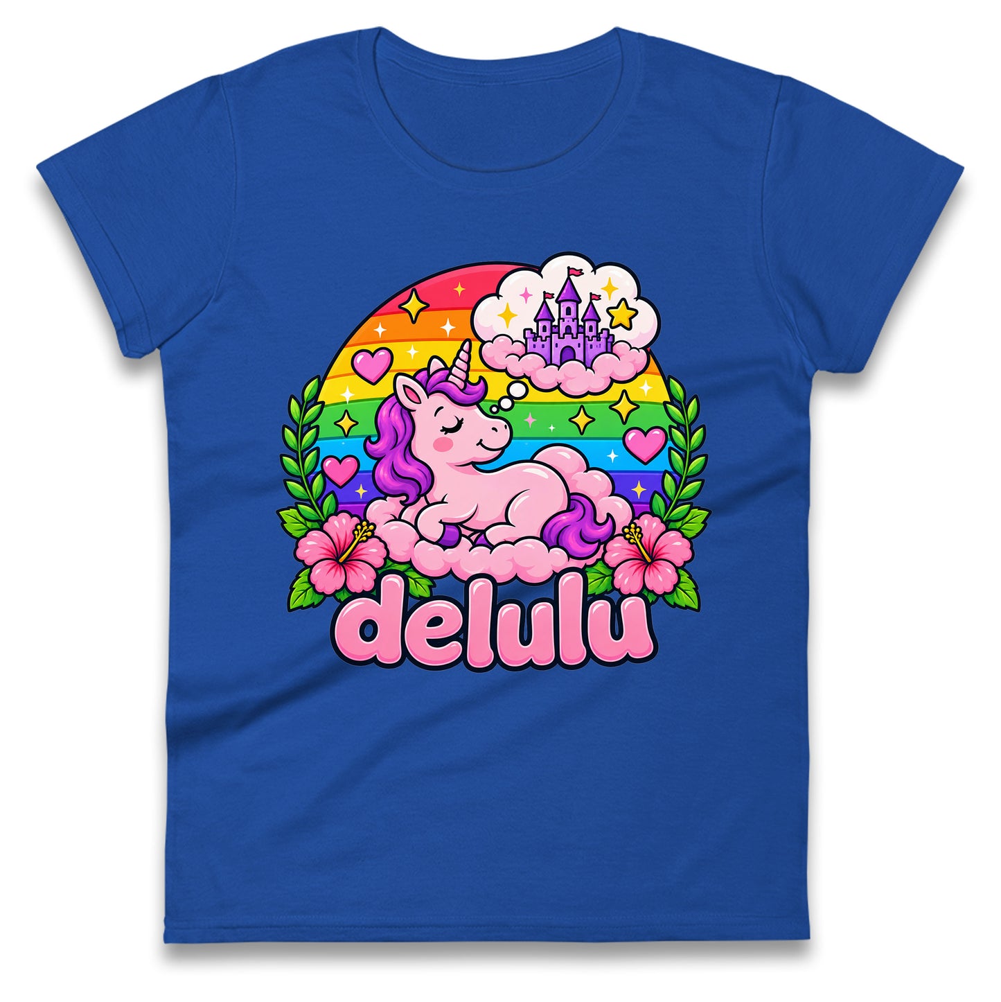 Delulu Unicorn Ladies Tee