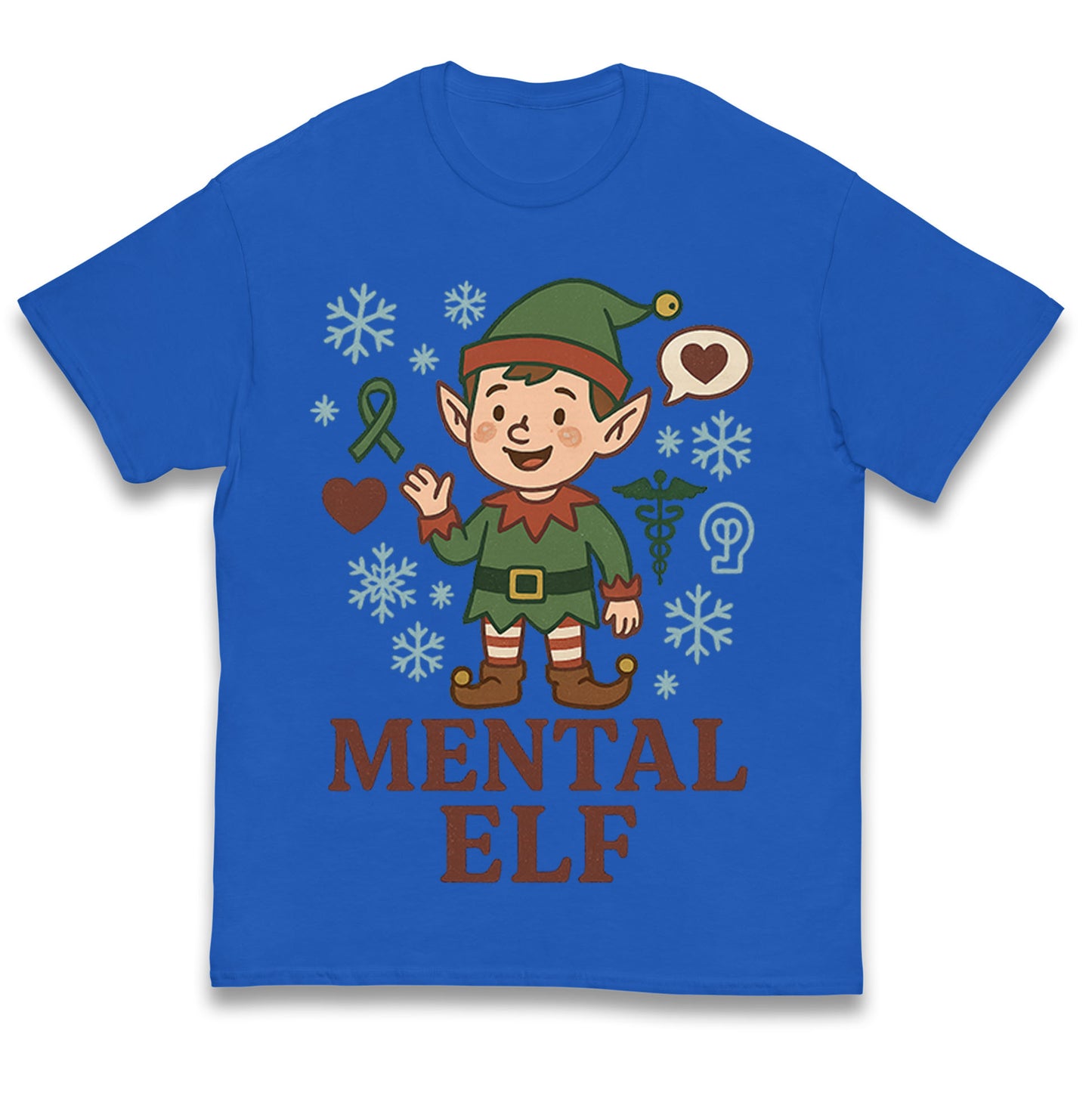 Mental Health Christmas Kids T Shirt