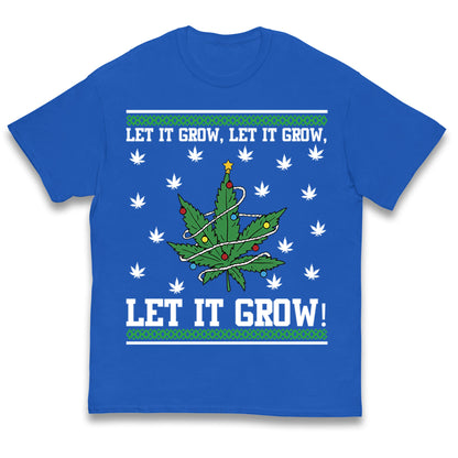 Cannabis Christmas Kids T Shirt