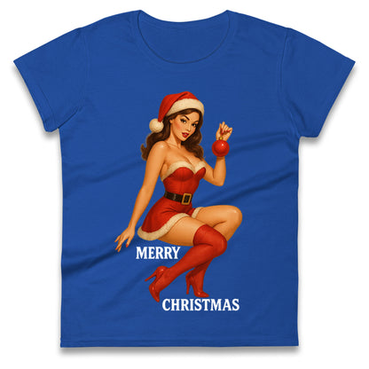 Merry Christmas Sexy Christmas Ladies Shirt
