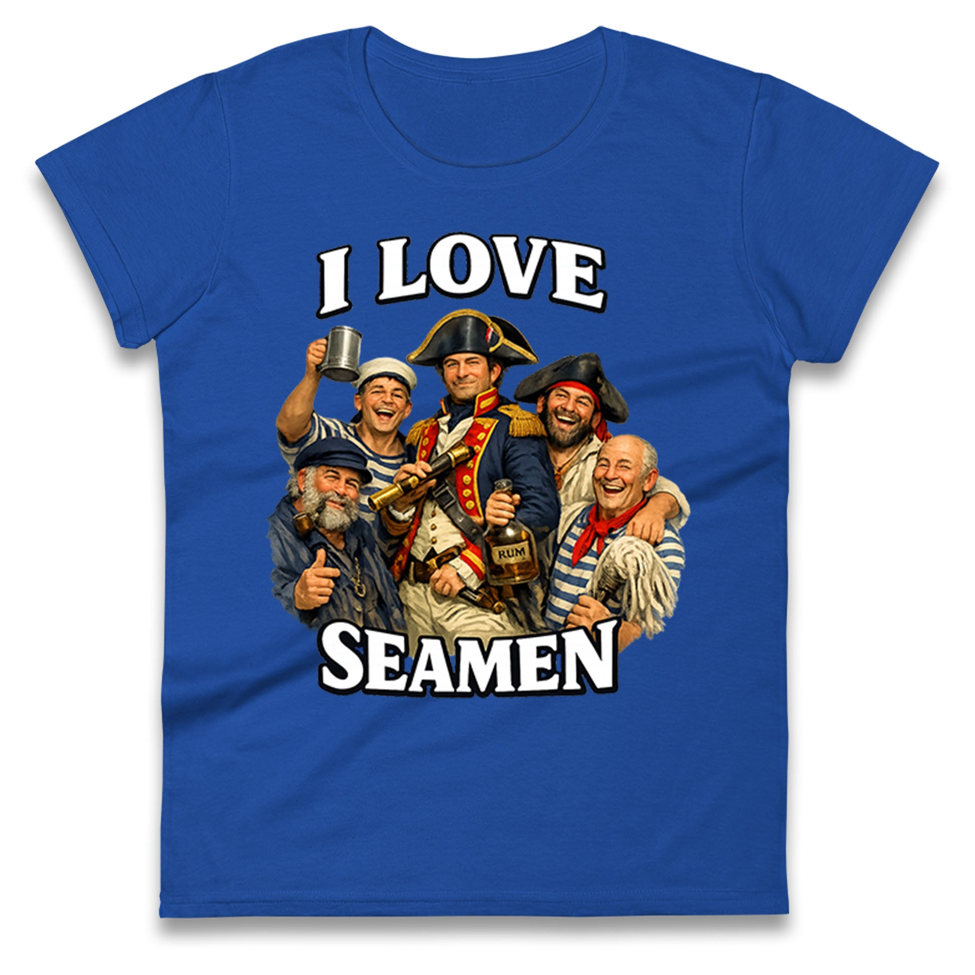 I Love Seamen Funny Cringe Meme Offensive  Ladies T Shirt