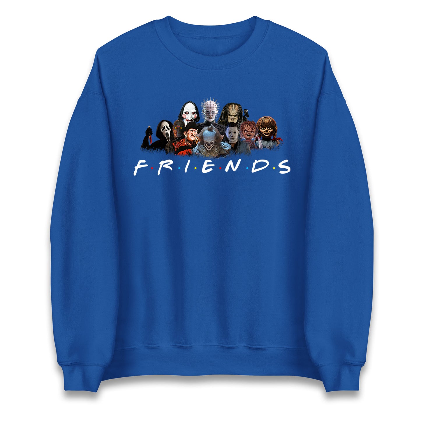 Horror Characters Friends Halloween Unisex Sweatshirt